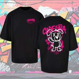 Camiseta oversize negra "Graffiti"